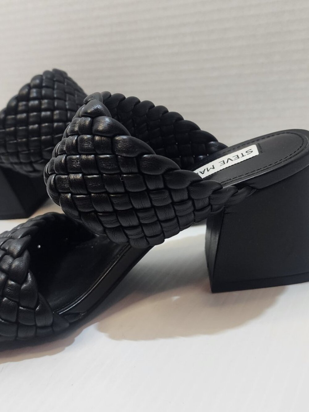Steve Madden Kenly Heeled Sandals Women’s Size 6.5 Black Excellent Preowned Cond - Picture 5 of 12